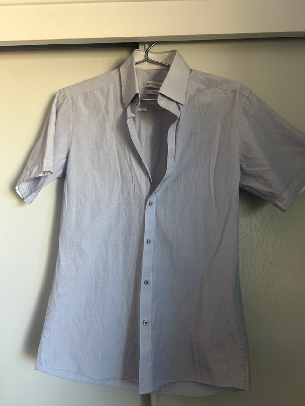 Pierre Cardin Light Blue Short Sleeve Button-Down Shirt
